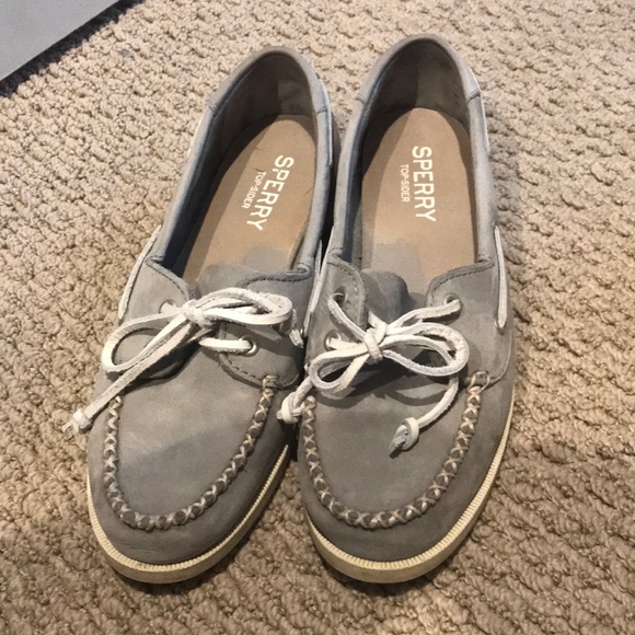 [SPERRY] EUC SUEDE light grey/gray - Picture 2 of 4
